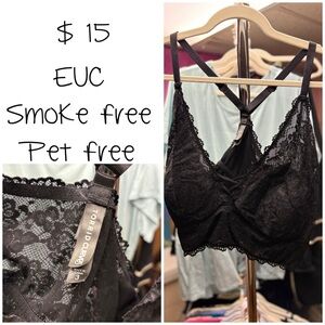 Torrid Black Lace Bra Comfortable Intimates